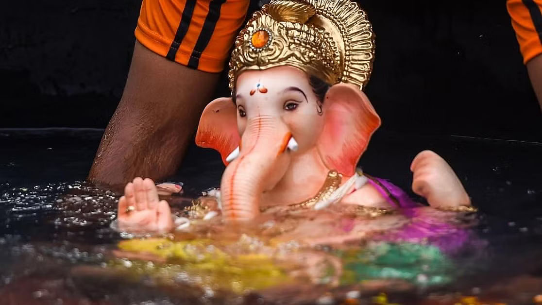 <div class="paragraphs"><p>Representative image showing lord Ganesha being immersed.</p></div>