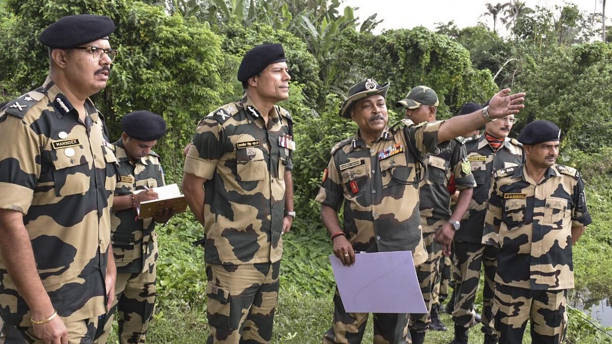 <div class="paragraphs"><p>File photo of Border Security Force (BSF) Director General Daljit Singh Chaudhary reviews tactical and operational preparedness during a visit to India-Bangladesh border.&nbsp;</p></div>