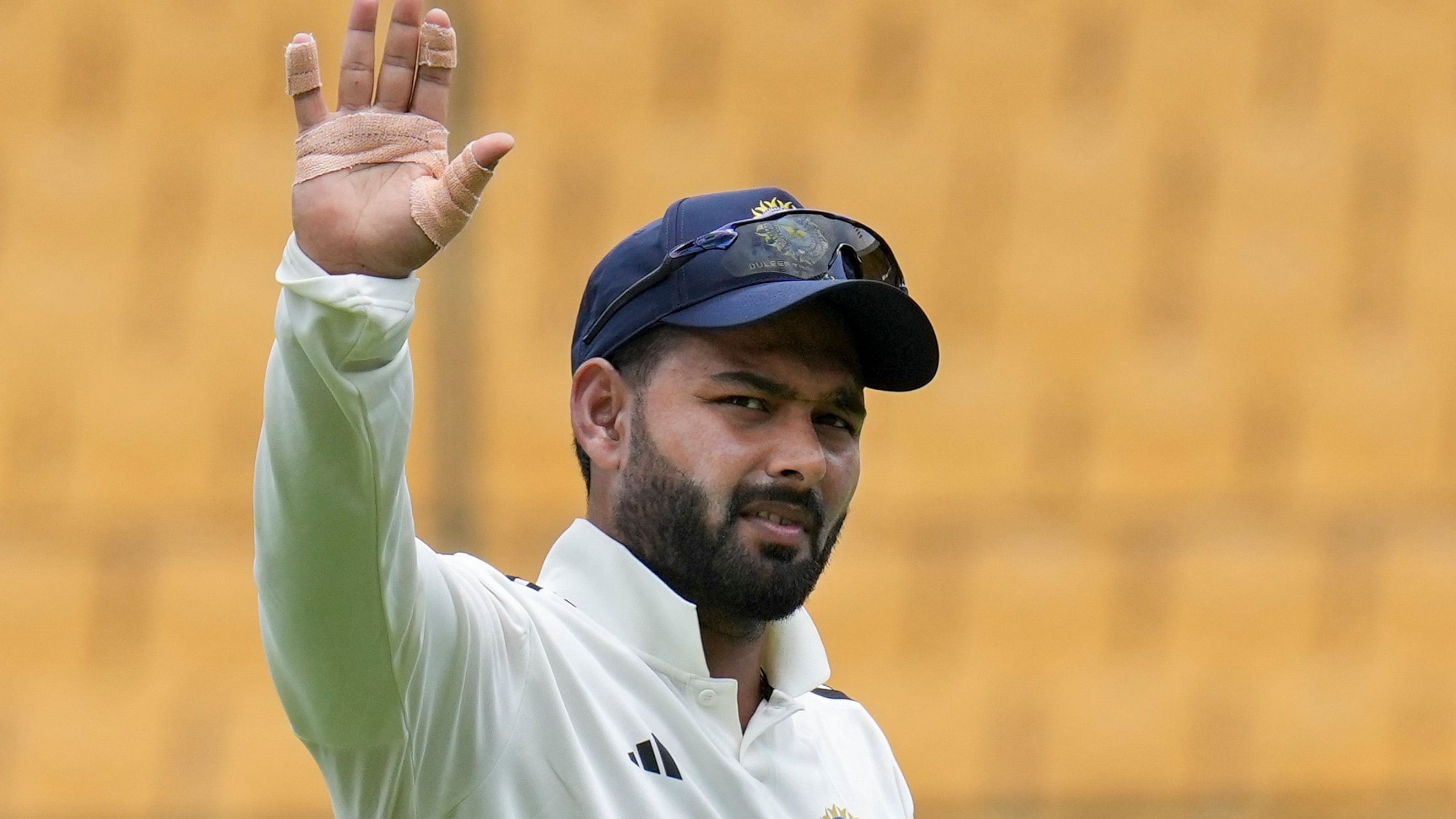 <div class="paragraphs"><p>Rishabh Pant during the third day of Duleep Trophy 2024 match between India A and India B teams, at Chinnaswamy Stadium in Bengaluru, Saturday, Sept 7, 2024. </p></div>