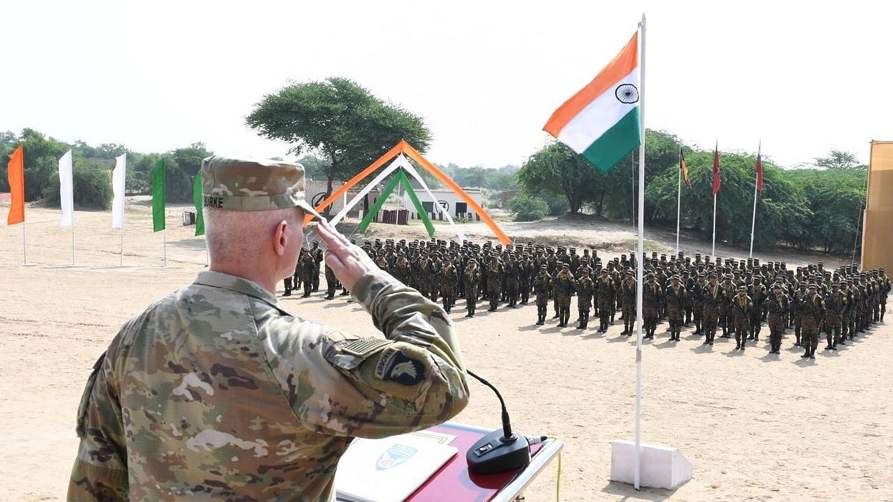 <div class="paragraphs"><p>The 20th edition of the Bilateral Joint Military Exercise Yudh Abhyas between India &amp; USA, commenced with the opening ceremony at Mahajan Field Firing Ranges, Rajasthan. The opening ceremony was attended by Brigadier General Thomas Burke, Deputy Commander 11 Airborne Divison US Army and Colonel Christopher Brawley, Brigade Commander 1st Brigade 11 Airborne Division.</p></div>