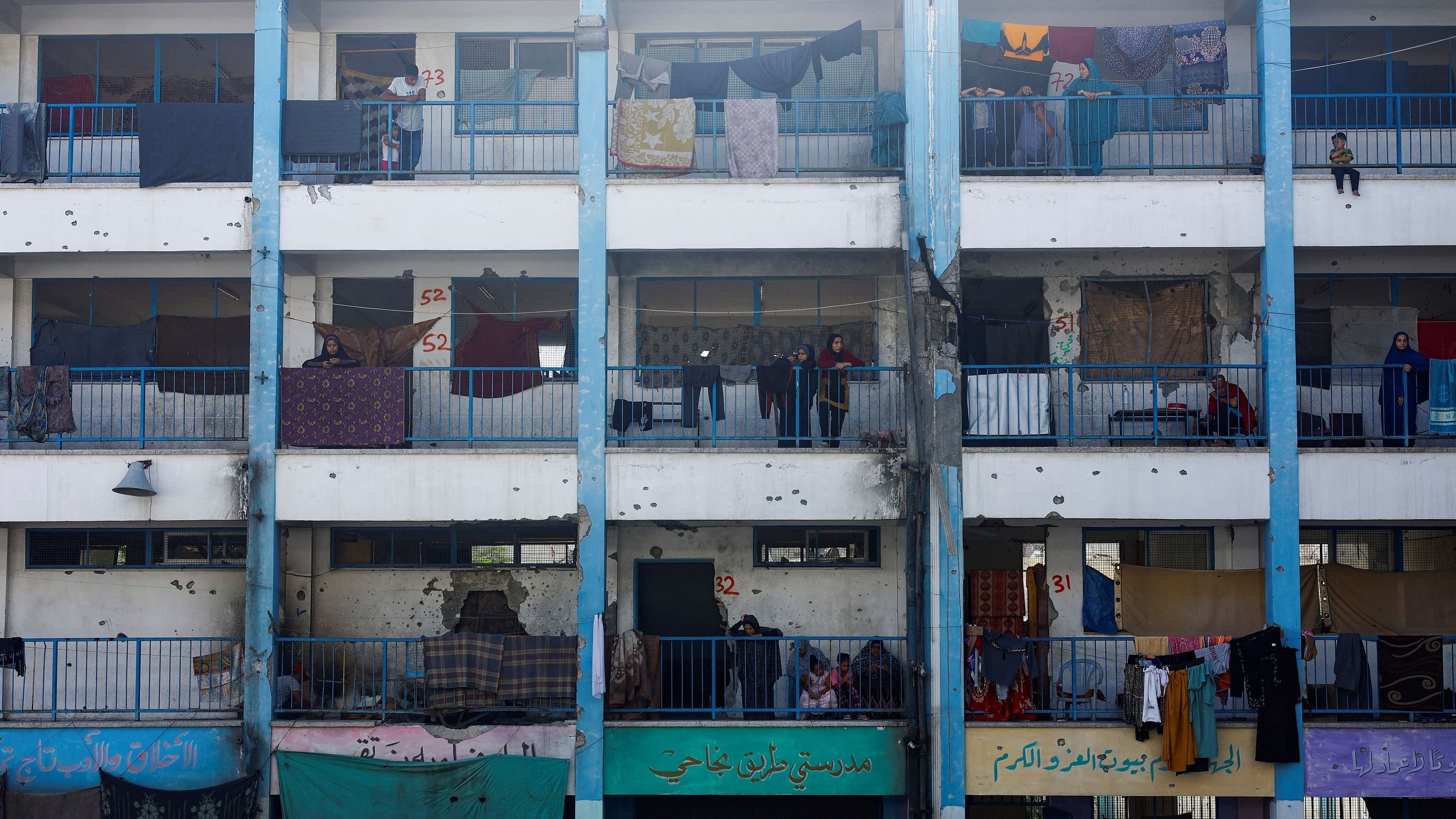 <div class="paragraphs"><p>Displaced Palestinians shelter in a school, amid the Israel-Hamas conflict, in Khan Younis in the southern Gaza Strip, September 5, 2024. </p></div>