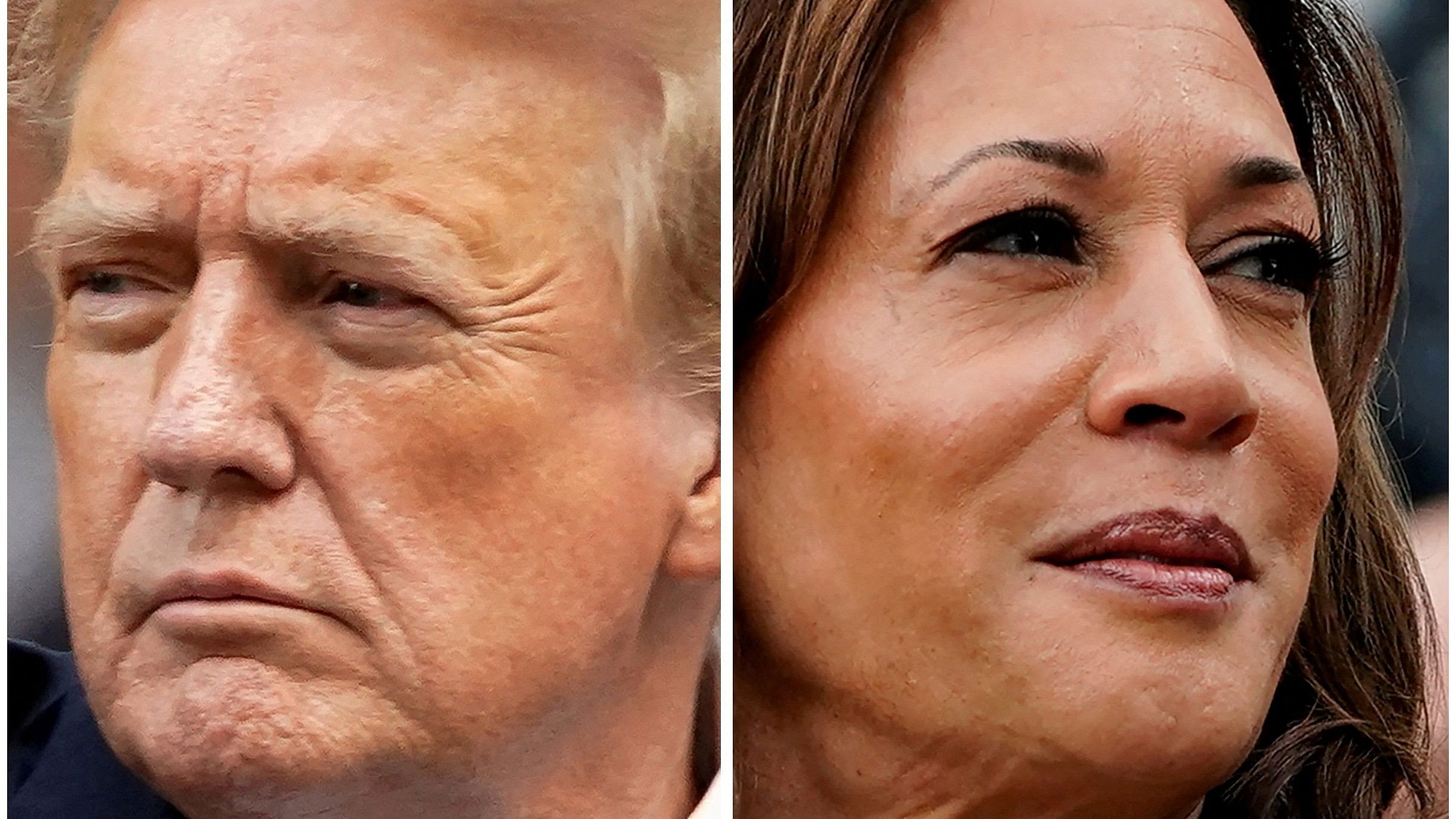 <div class="paragraphs"><p>Former US President Donald Trump  and US Vice President Kamala Harris.</p></div>