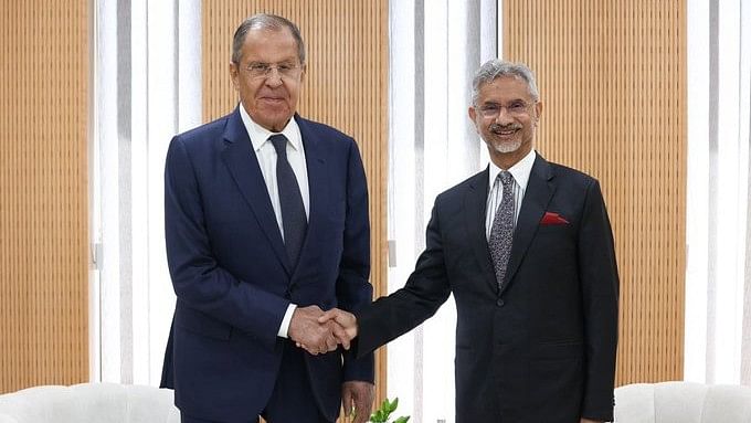 <div class="paragraphs"><p>External Affairs Minister S Jaishankar along with Russia’s Foreign Minister Sergey Lavrov.</p></div>