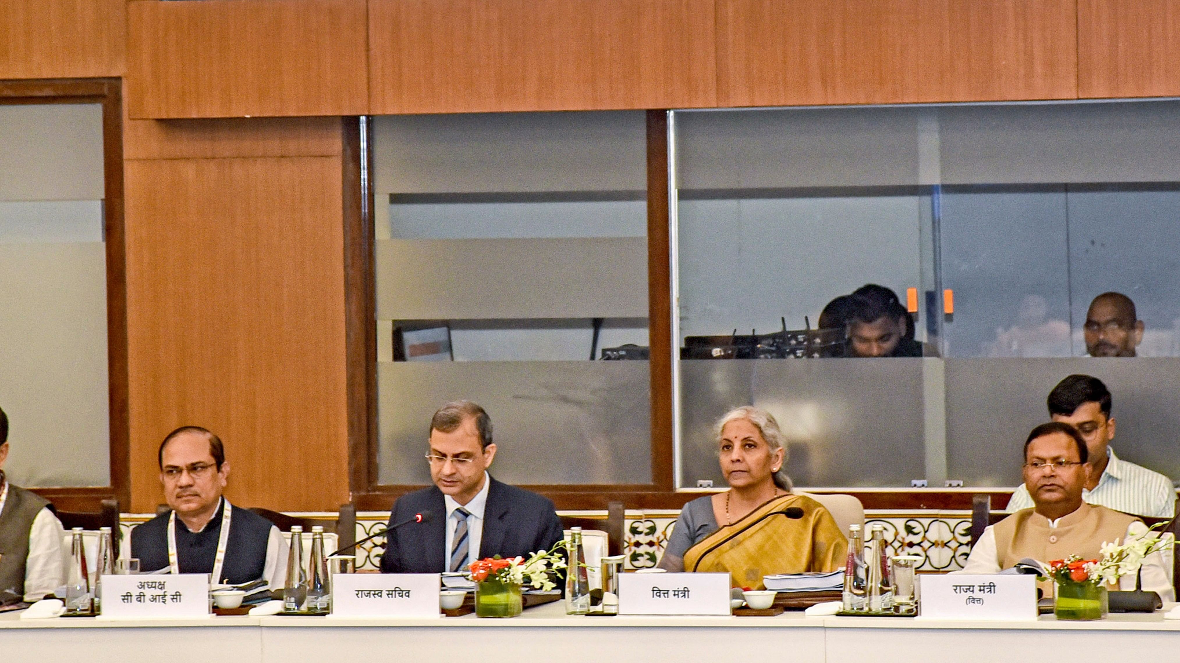 <div class="paragraphs"><p> Union Minister for Finance and Corporate Affairs, Nirmala Sitharaman chairs the 54th meeting of the GST Council, at Sushma Swaraj Bhawan in New Delhi, Monday, September 9, 2024. </p></div>