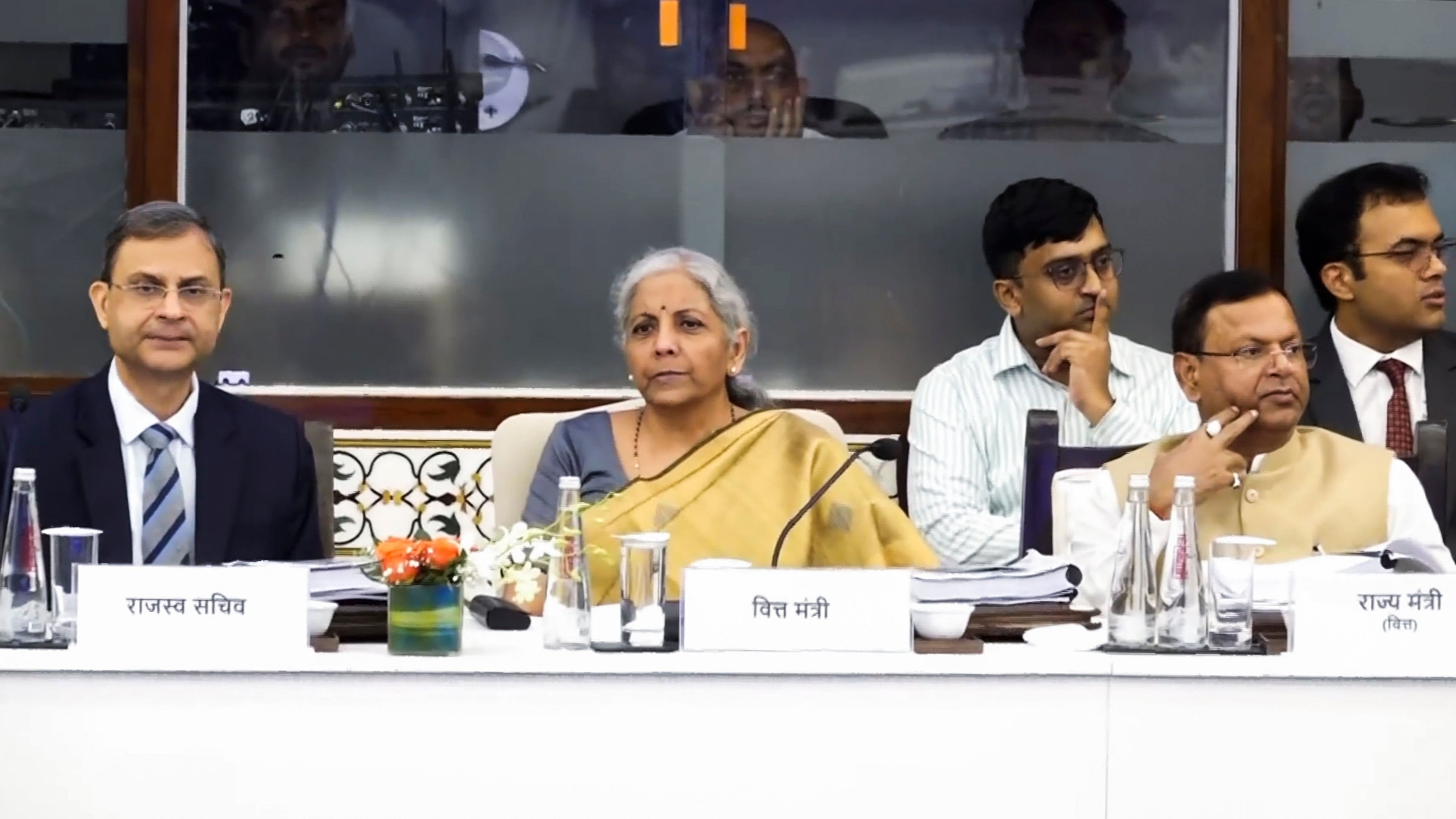 <div class="paragraphs"><p>Union Finance Minister Nirmala Sitharaman and MoS Pankaj Chaudhary during the 54th meeting of the GST Council, in New Delhi, Monday, September 9, 2024. </p></div>