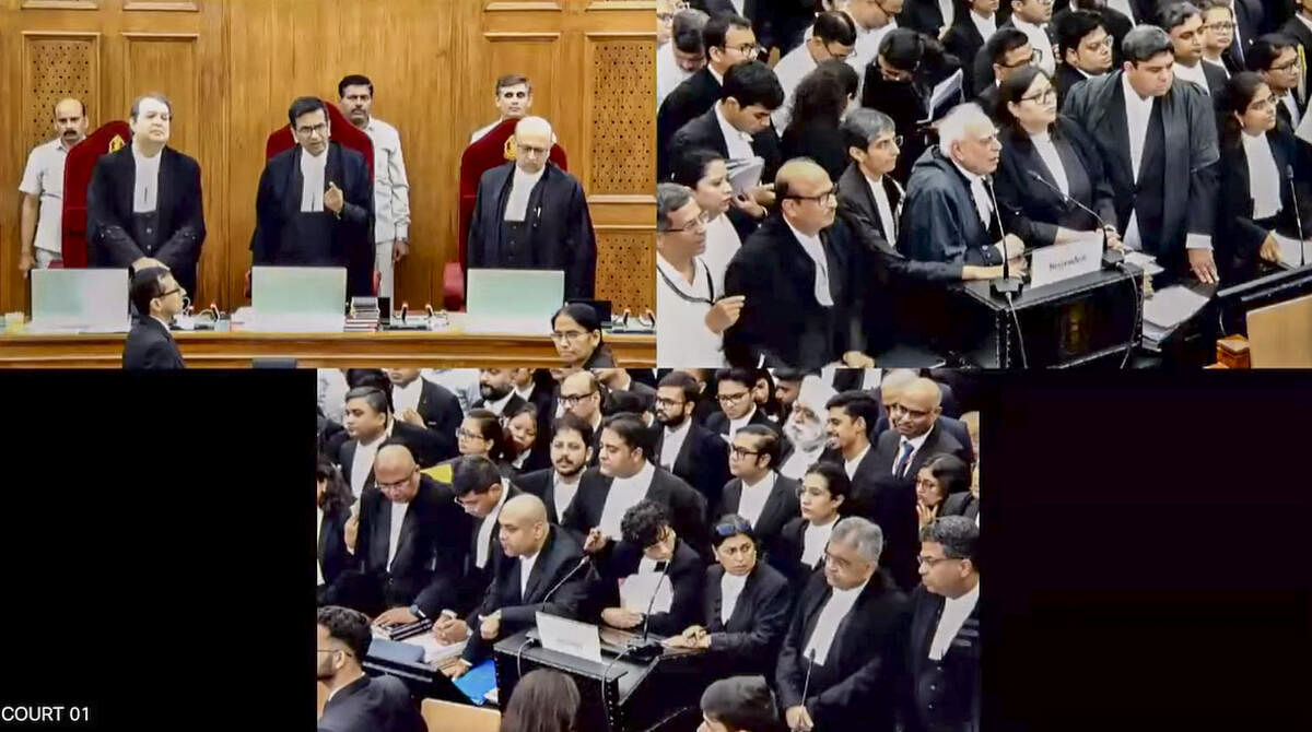 <div class="paragraphs"><p> A bench comprising Chief Justice of India (CJI) D.Y. Chandrachud, Justice J.B. Pardiwala and Justice Manoj Misra during the second day of hearing on a suo moto case related to the alleged sexual assault and murder of a postgraduate trainee doctor in Kolkata, at the Supreme Court in New Delhi, Monday, September 9, 2024. </p></div>