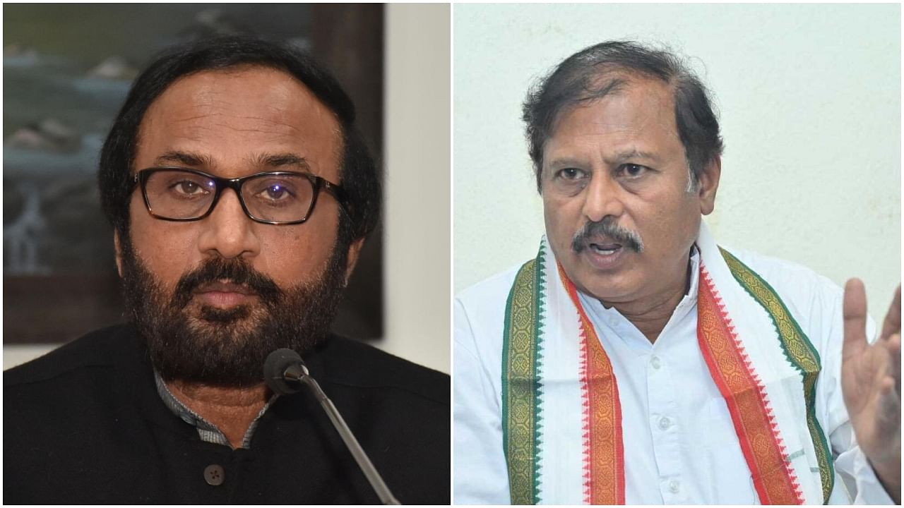 <div class="paragraphs"><p>B L Shankar(L) and&nbsp;V R Sudarshan are among the party leaders who wrote to Mallikarjun Kharge.&nbsp;</p></div>