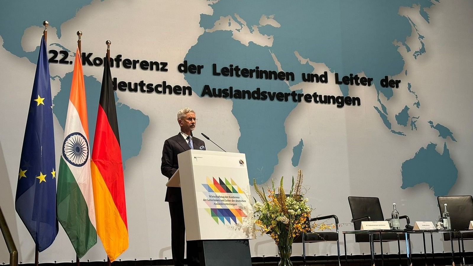 <div class="paragraphs"><p>Jaishankar at the Annual Ambassadors’ Conference of the German Foreign Office in Berlin.</p></div>