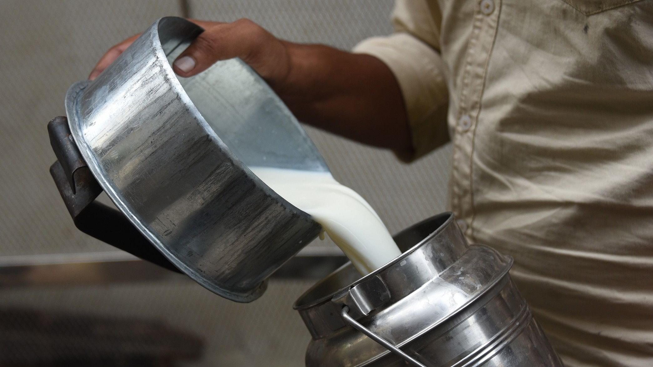 <div class="paragraphs"><p>Image showing milk being poured into a container. For representational purposes.</p></div>