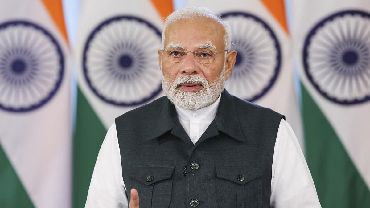 <div class="paragraphs"><p>Prime Minister Narendra Modi addresses the 2nd International Conference on Green Hydrogen via video conferencing, Wednesday, Sept 11, 2024. </p></div>