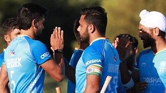 <div class="paragraphs"><p>Indian hockey players during their 8-1 victory over Malaysia.</p></div>