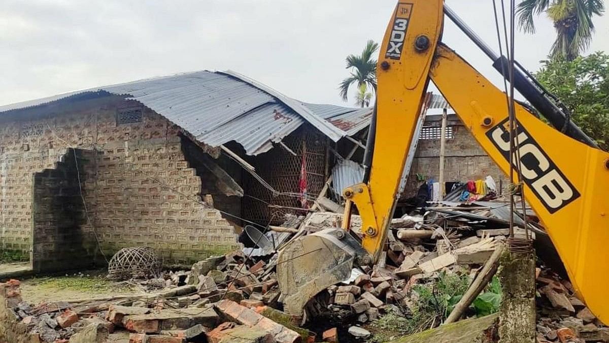 <div class="paragraphs"><p>An earthmover during an eviction drive in Assam's Nagaon. (Representative image)</p></div>