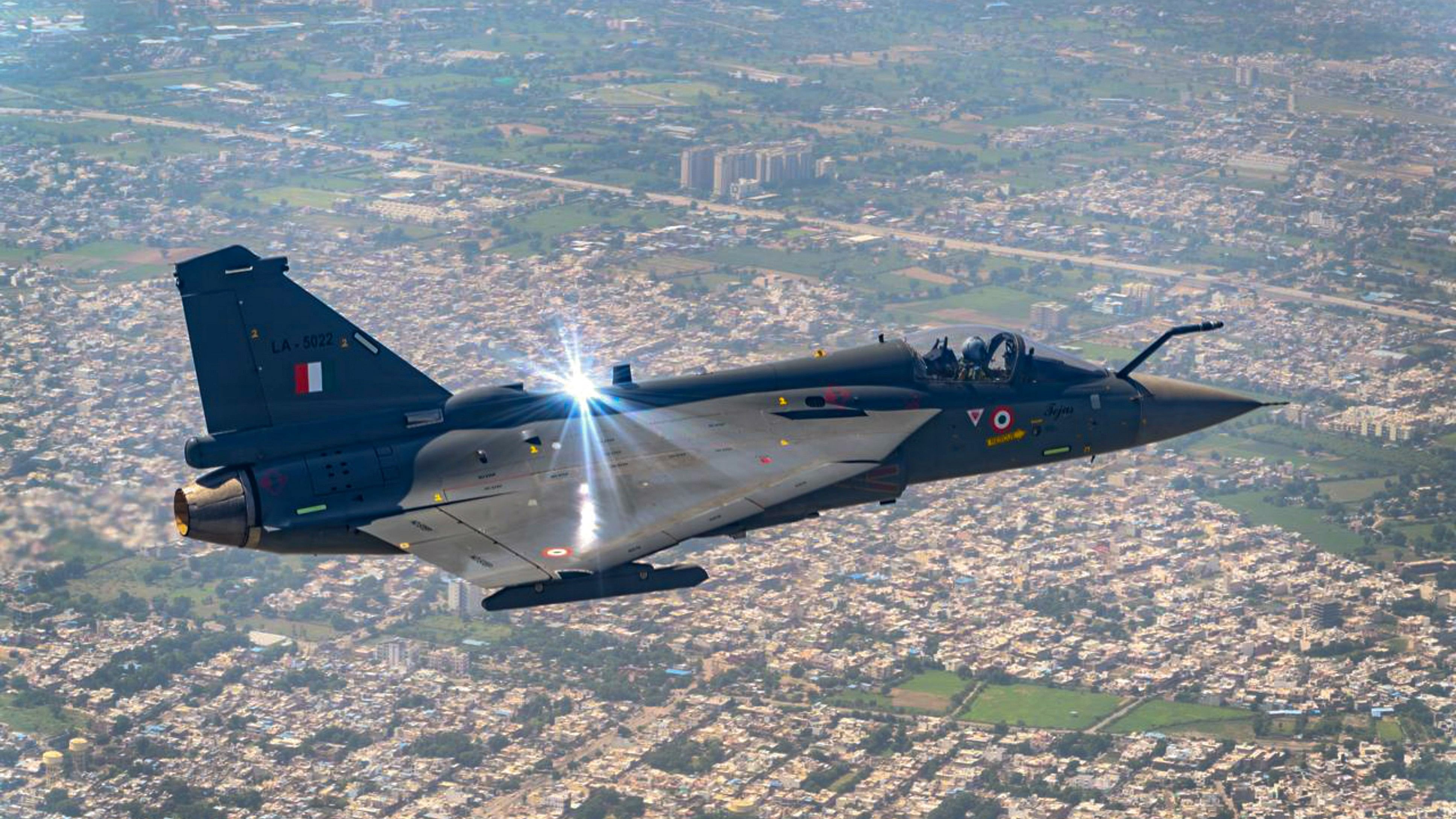 <div class="paragraphs"><p>A Tejas LCA Mk1A is pictured flying over Jodhpur.</p></div>