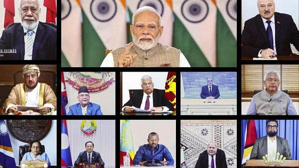 <div class="paragraphs"><p>Prime Minister Narendra Modi speaks at the 3rd Voice of Global South Summit through video conferencing.</p></div>