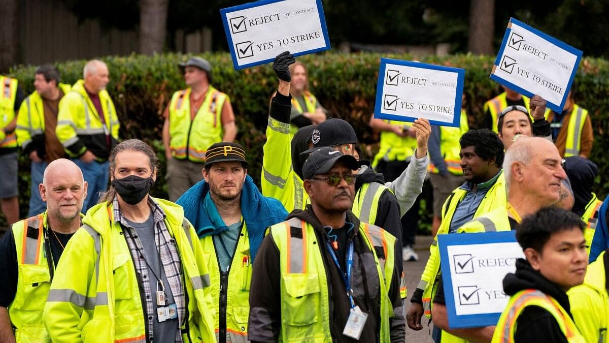 <div class="paragraphs"><p>  96% of Boeing's US West Coast factory workers voted in favor of a strike&nbsp;on Thursday.</p></div>