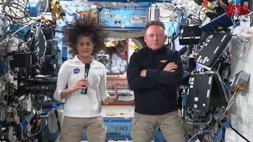 <div class="paragraphs"><p>NASA astronauts&nbsp;Sunita Williams&nbsp;and Butch Wilmore on board the ISS.</p></div>