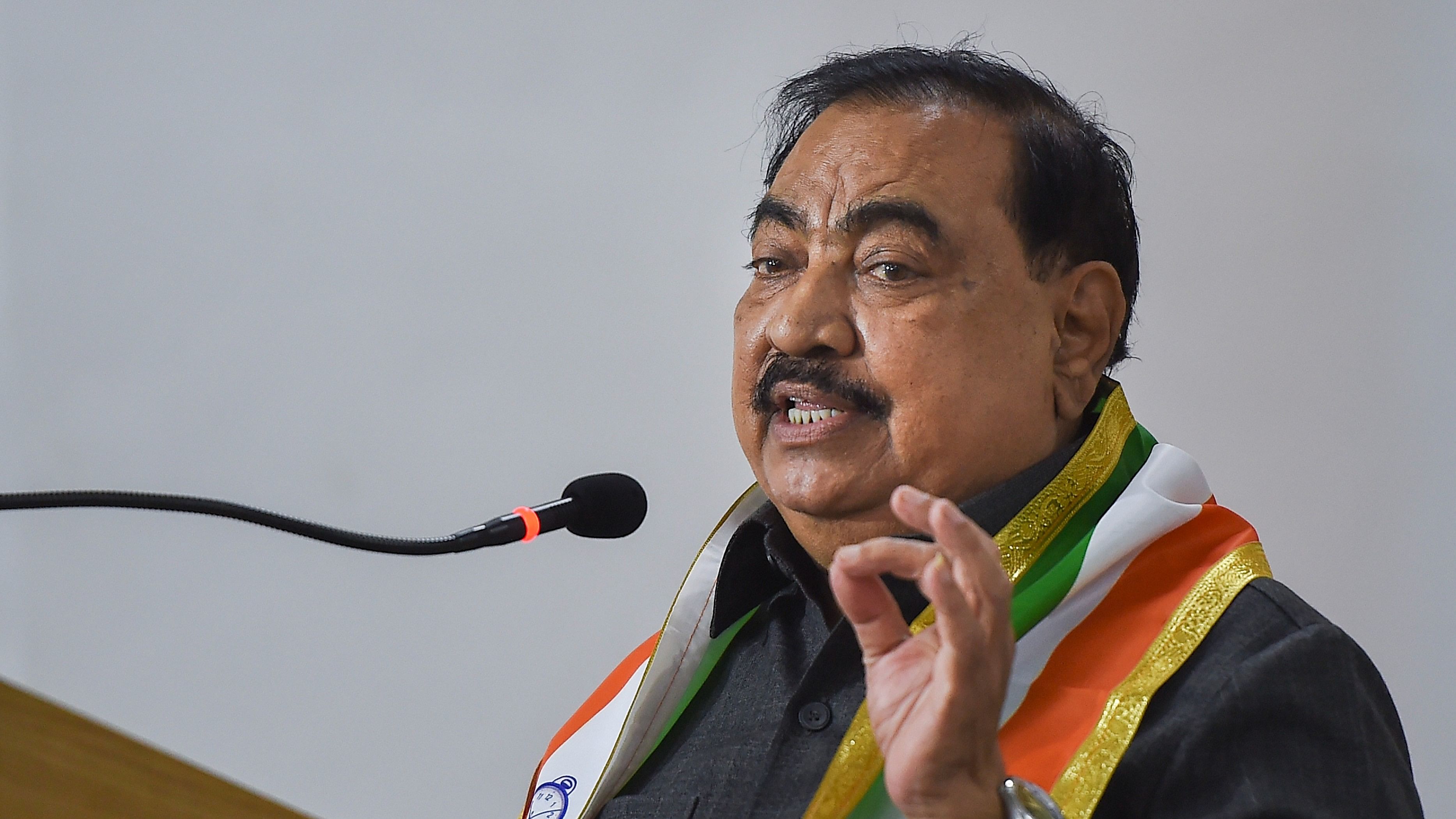 <div class="paragraphs"><p>Former BJP leader Eknath Khadse.</p></div>