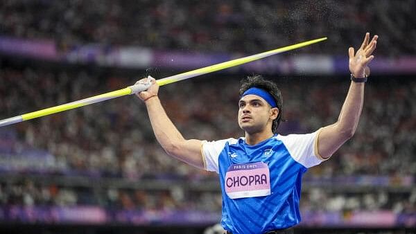 <div class="paragraphs"><p>India's Neeraj Chopra competed in the men's javelin throw event at the "Athletissima" Diamond League athletics meeting in Lausanne on August 22, 2024.</p></div>