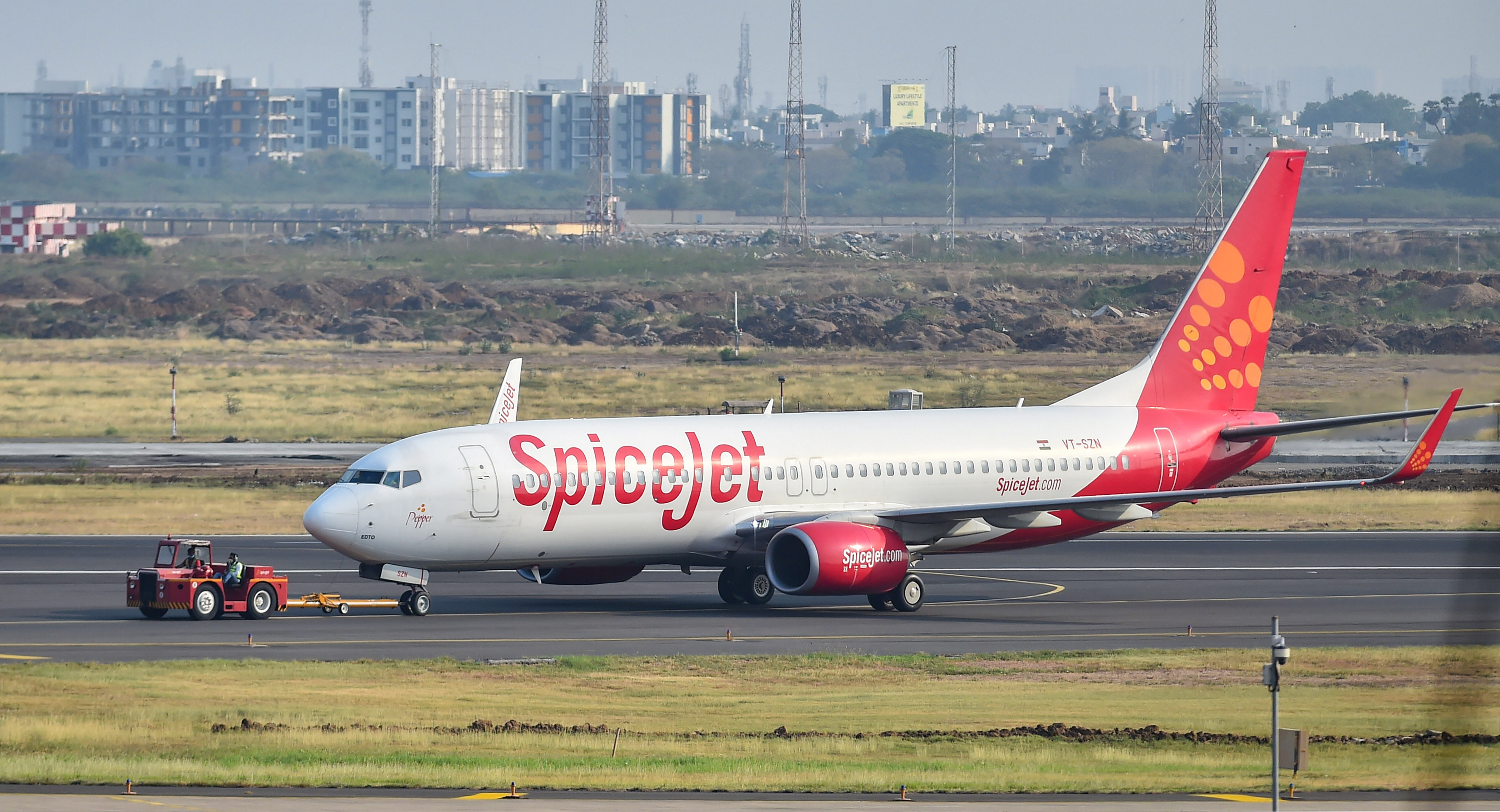 <div class="paragraphs"><p>A SpiceJet aircraft.</p></div>