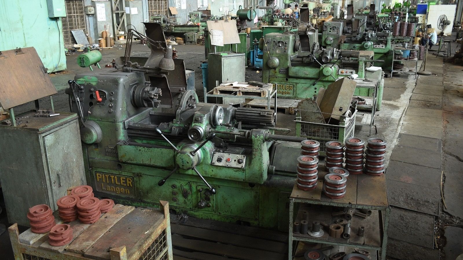 <div class="paragraphs"><p>Inside view of the NGEF (Hubli) Ltd plant at Rayapur near Dharwad.</p></div>