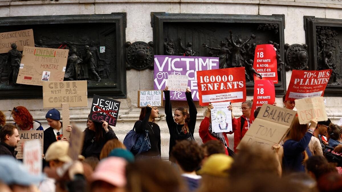 <div class="paragraphs"><p>Demonstration in support of Pelicot and rape victims in Paris.</p></div>