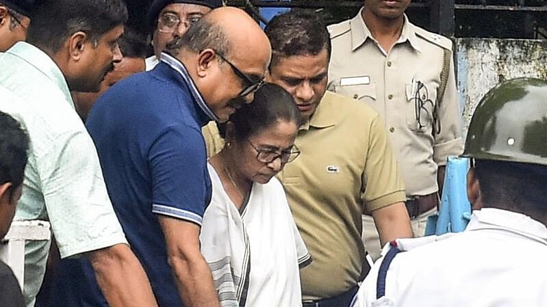 <div class="paragraphs"><p>Bengal Chief Minister Mamata Banerjee during a visit to the site of junior doctors' dharna in Kolkata.&nbsp;</p></div>