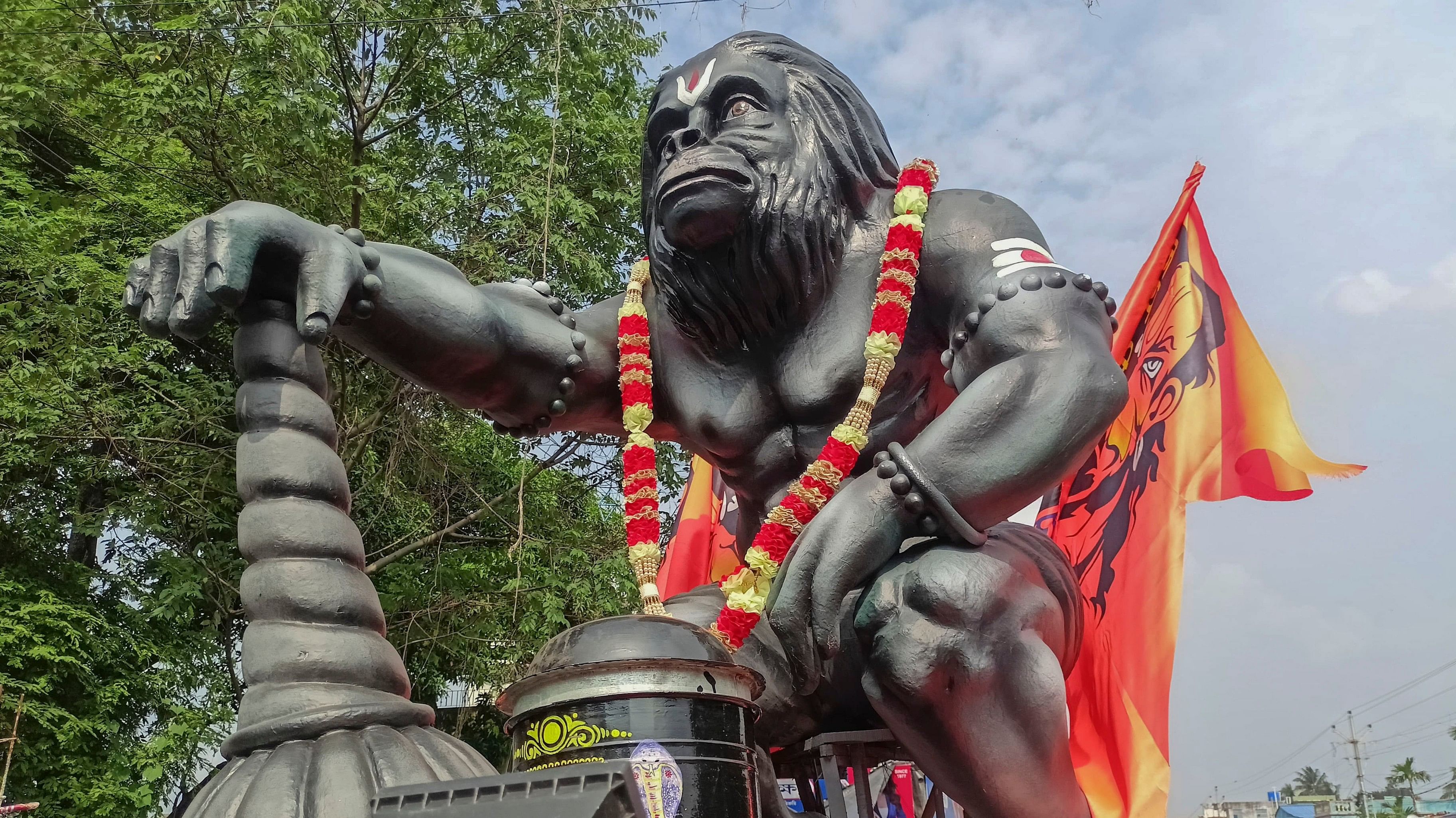 <div class="paragraphs"><p>A Lord Hanuman statue being carried during a procession. (Representative image)</p></div>