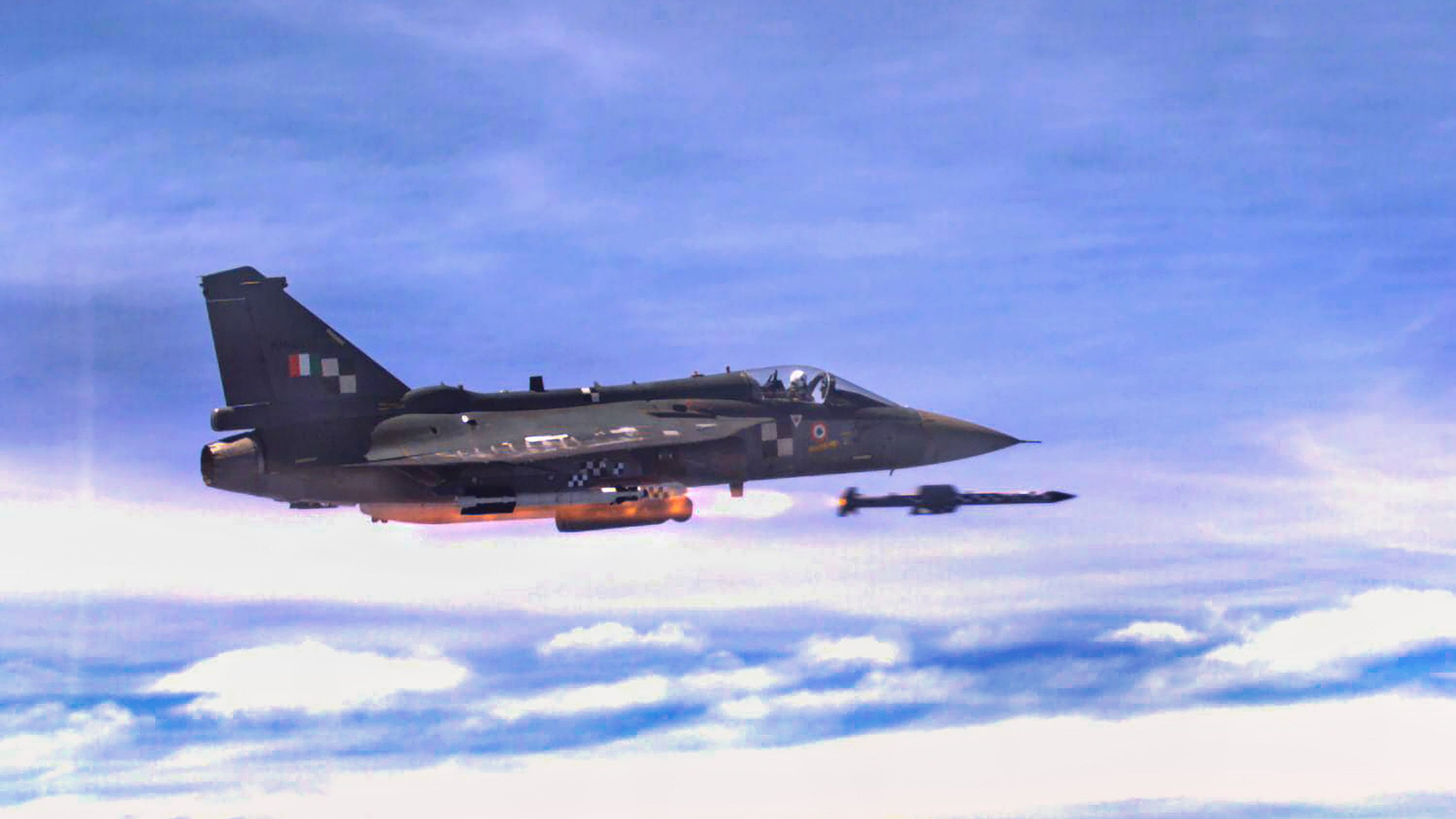 <div class="paragraphs"><p>ASTRA, an indigenous Beyond Visual Range (BVR) air-to-air missile, being test fired by Tejas Light Combat Aircraft (LCA) LSP-7, in Bengaluru, Wednesday, Aug. 23, 2023.</p></div>