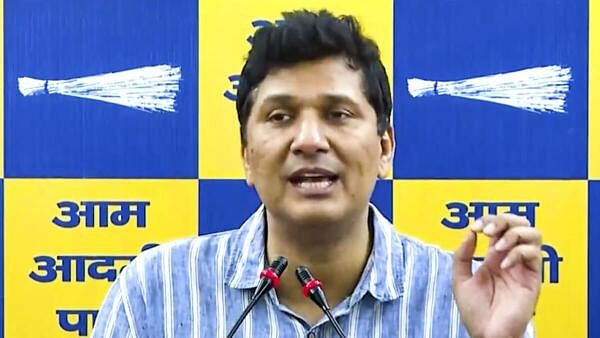 <div class="paragraphs"><p>Delhi minister and AAP leader Saurabh Bharadwaj addresses a press conference, in New Delhi, Monday, Sept. 16, 2024.</p></div>