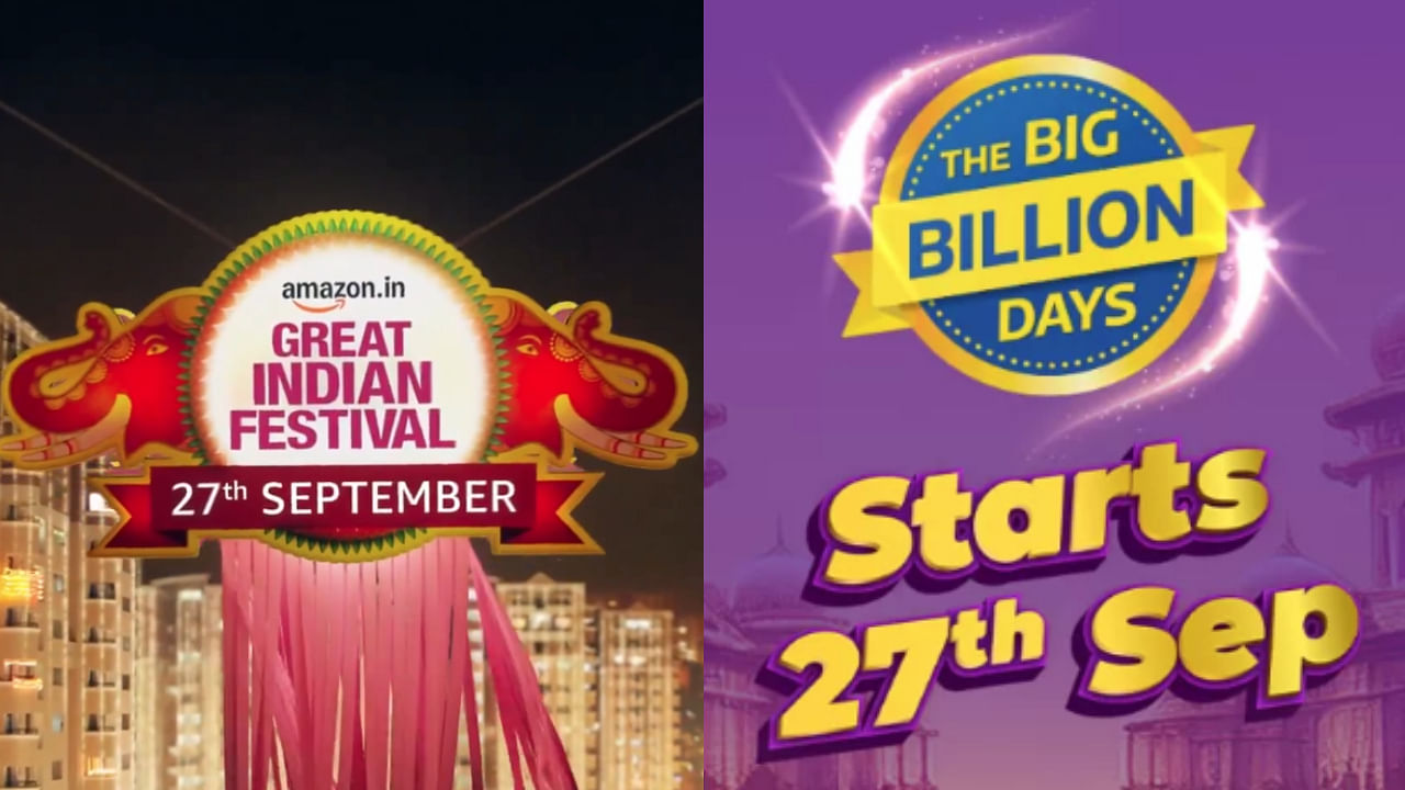 <div class="paragraphs"><p>Flipkart's 'Big Billion Days'(R), Amazon's 'Great Indian Festival' logos.</p></div>