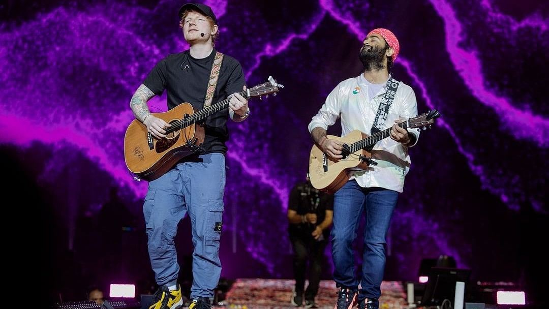 <div class="paragraphs"><p>Ed Sheeran and Arijit Singh.</p></div>