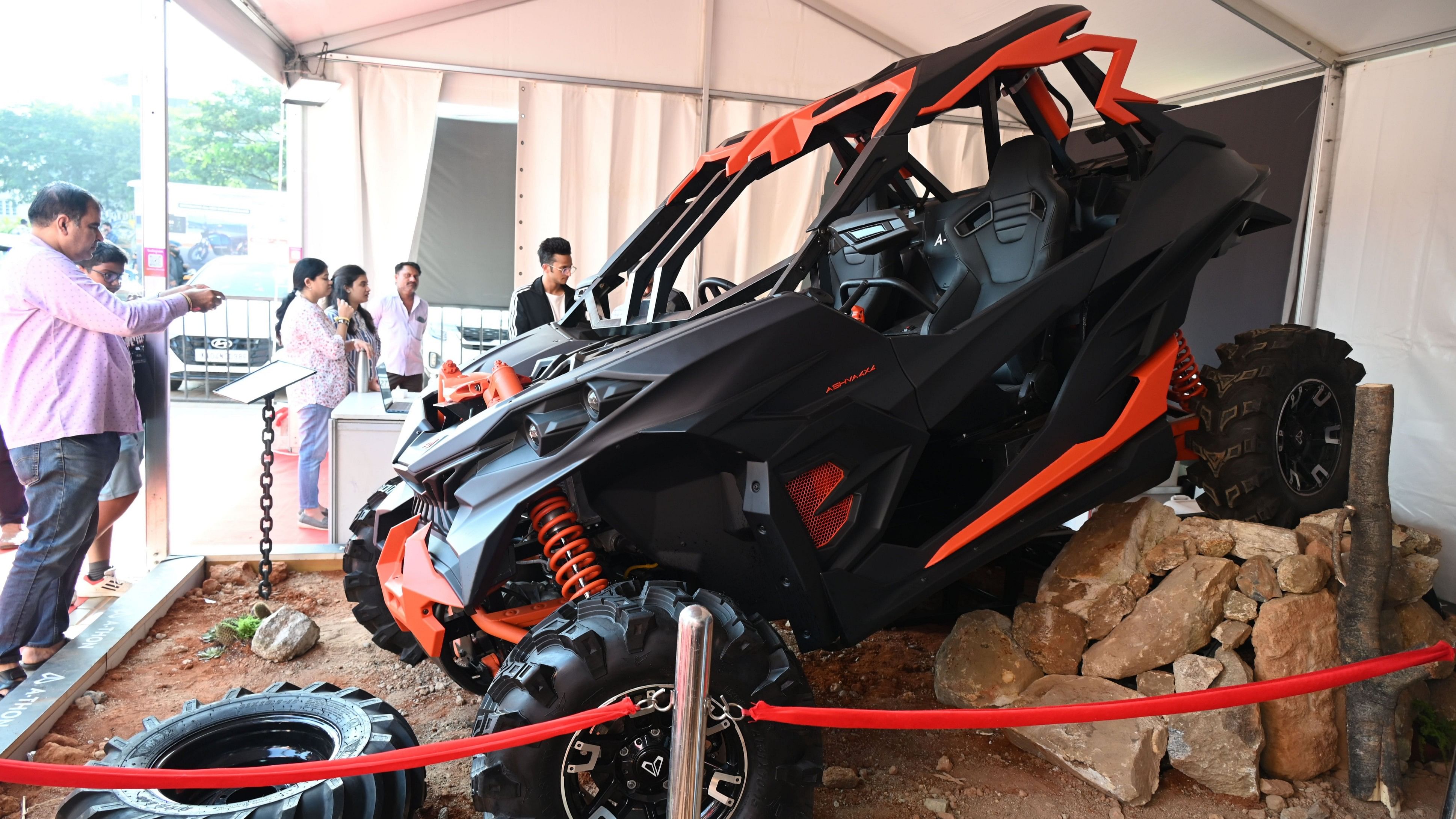 <div class="paragraphs"><p>A-Thon exhibited Ashva 4x4 during the third edition of the International Autoshow 2024 held at Palace Grounds on Saturday.</p></div>