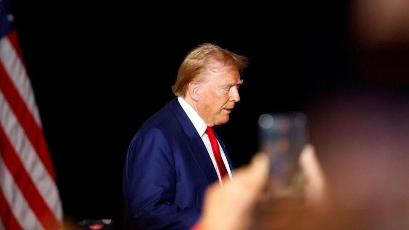 <div class="paragraphs"><p>Republican presidential nominee and former US President Donald Trump attends a rally in Las Vegas, Nevada, US.</p></div>