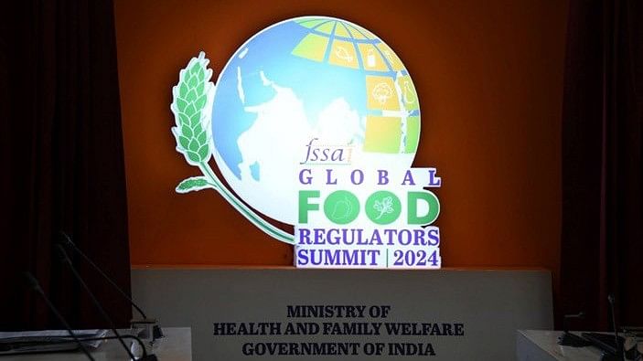 <div class="paragraphs"><p>The logo of the&nbsp;Global Food Regulators Summit 2024, as unveiled by&nbsp;Union Health Minister J P Nadda.</p></div>