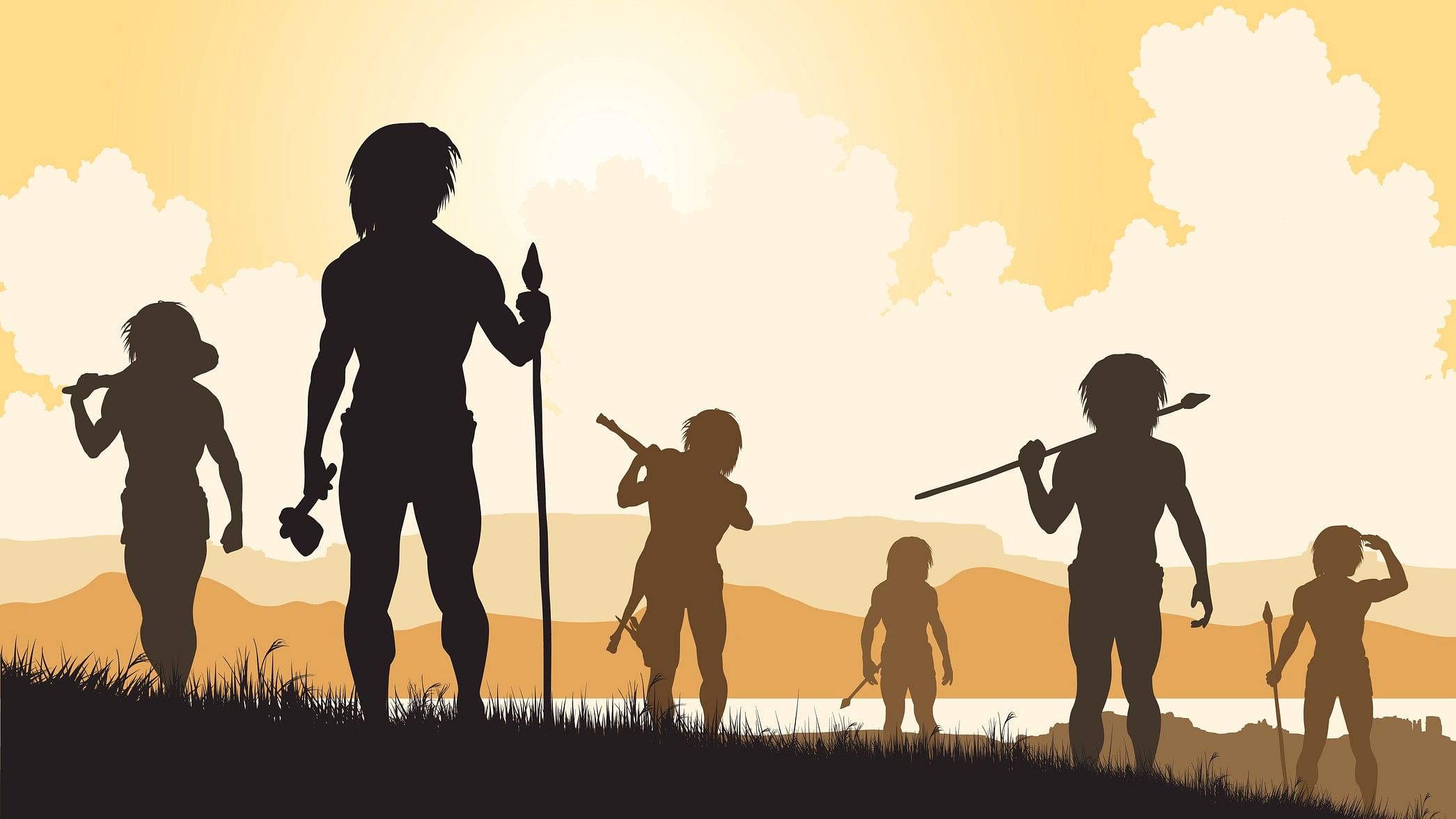 <div class="paragraphs"><p>Representative image showing Stone Age people</p></div>