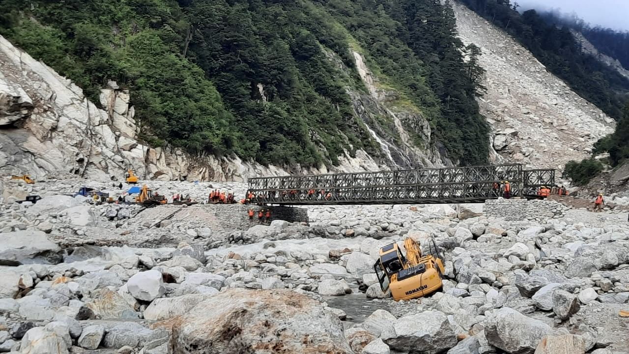 <div class="paragraphs"><p>RO &amp; Indian Army achieved another milestone in calamity ravaged Lachen Valley in North Sikkim with the completion of Zeema Bridge restoring connectivity to forward areas.</p></div>