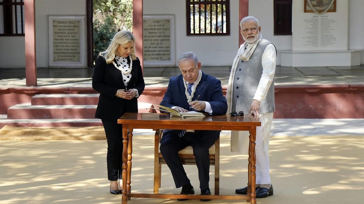 <div class="paragraphs"><p>PM Modi and Benjamin Netanyahu in Gujarat</p><p></p></div>