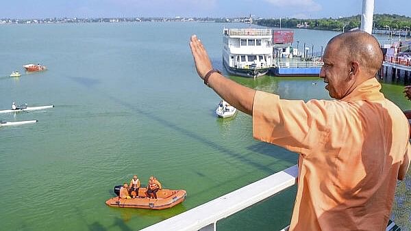 <div class="paragraphs"><p>UP Chief Minister Yogi Adityanath at the inauguration of the floating restaurant at Ramgarh Taal, in Gorakhpur, Thursday, Sept. 19, 2024. </p></div>