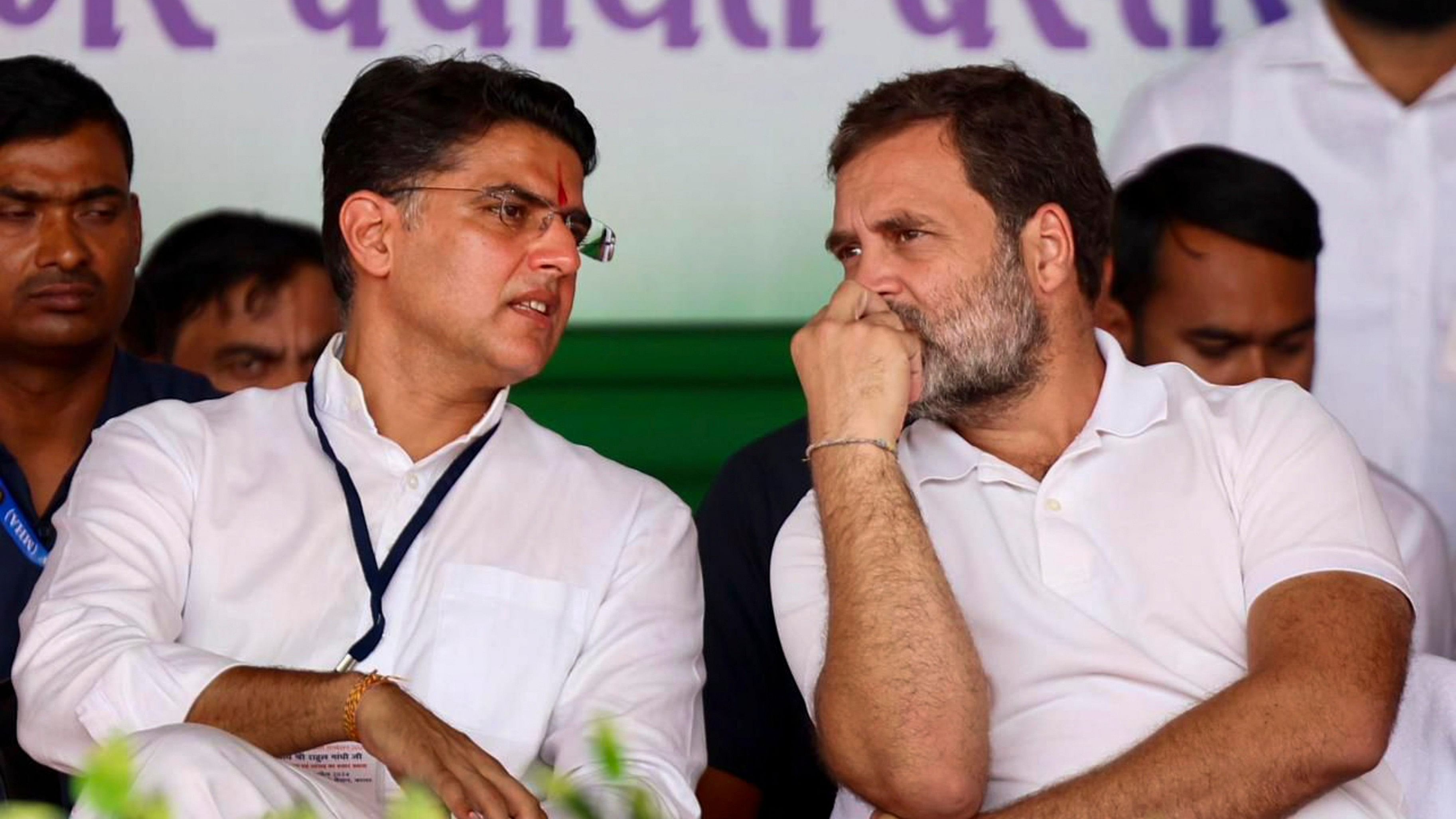 <div class="paragraphs"><p> Congress leaders Rahul Gandhi and Sachin Pilot.</p></div>