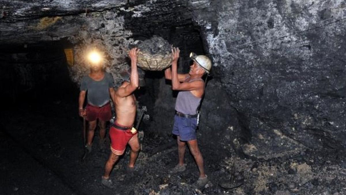 File Photos of Singareni coal workers