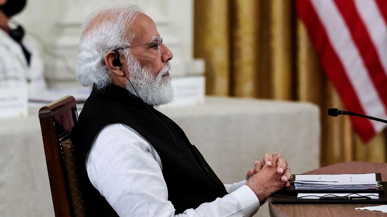 <div class="paragraphs"><p>Prime Minister Narendra Modi participates in a 'Quad nations' meeting at the Leaders' Summit of the Quadrilateral Framework. </p></div>