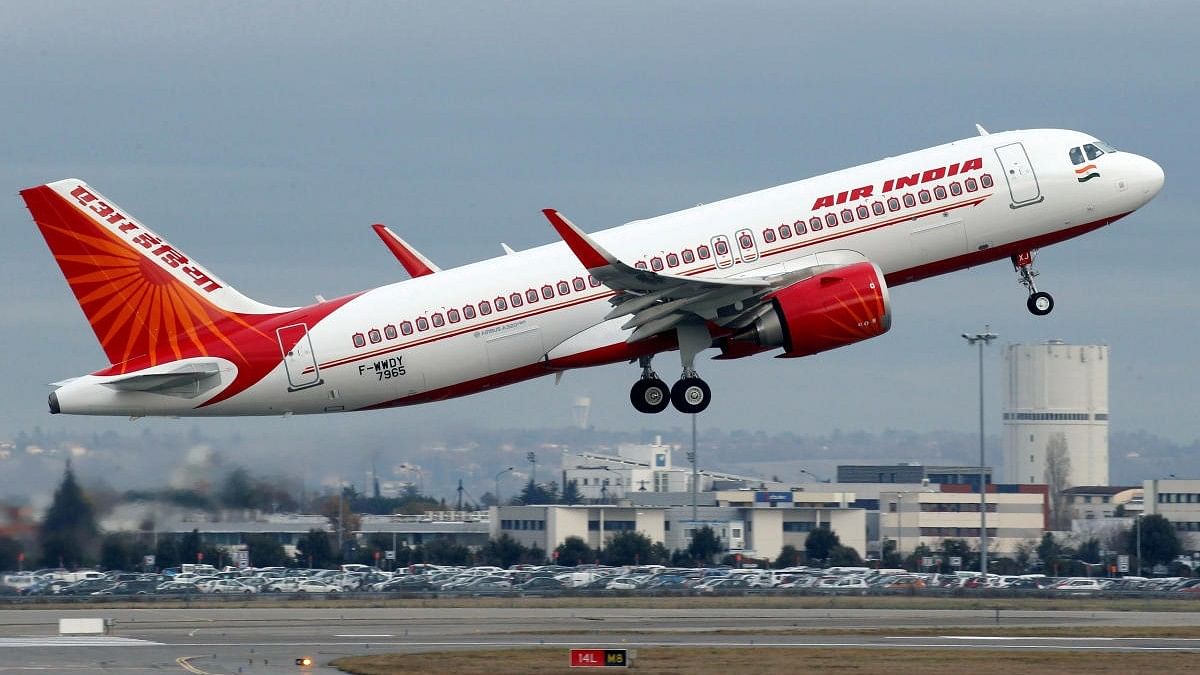 <div class="paragraphs"><p>An Air India Airbus A320neo plane taking off to the sky.</p></div>