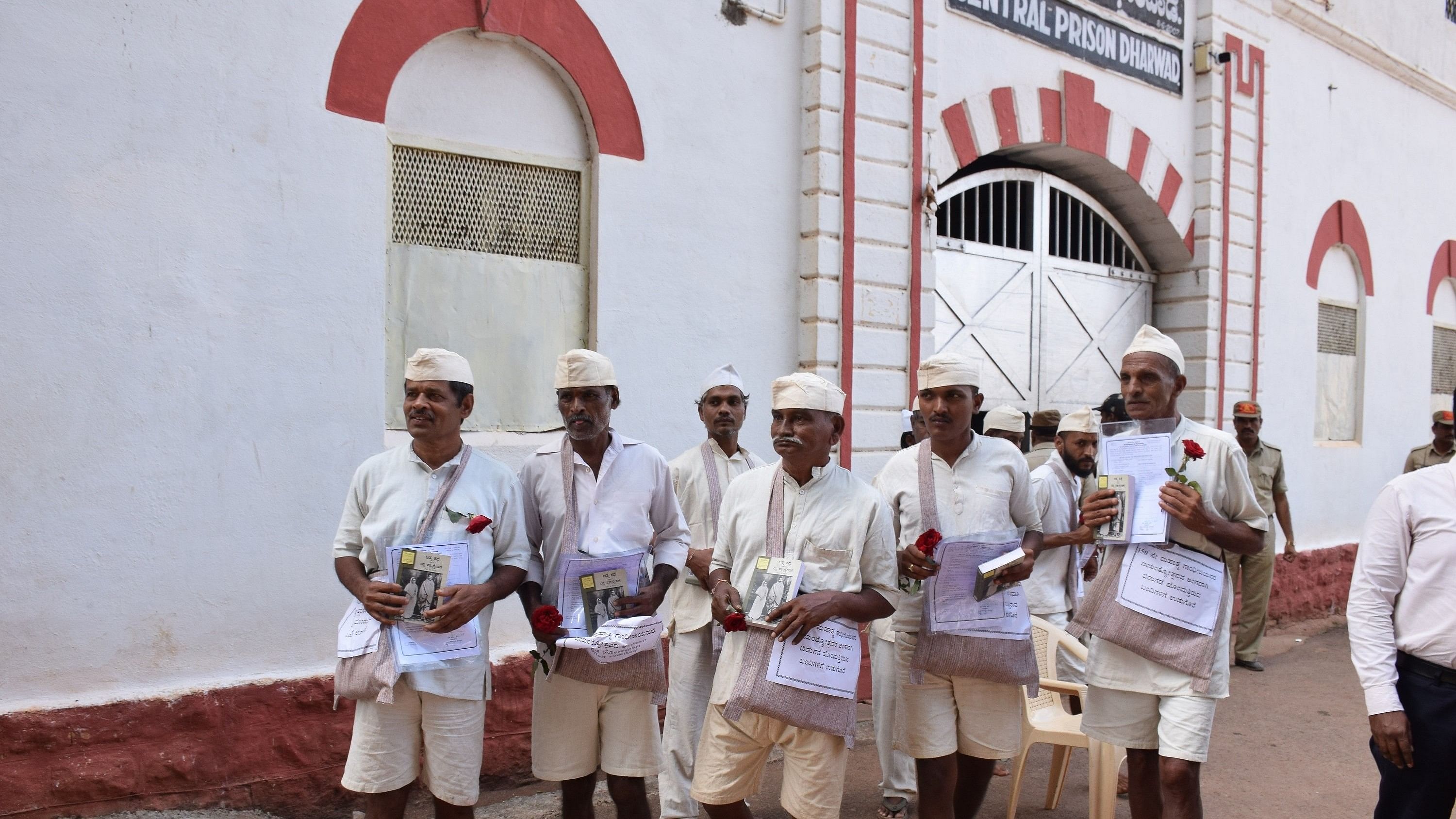 <div class="paragraphs"><p>Although vocational training courses are provided in prisons, inmates seldom benefit on release. In pic, former inmates walk out of Dharwad Central Jail after being released on good behaviour.</p></div>