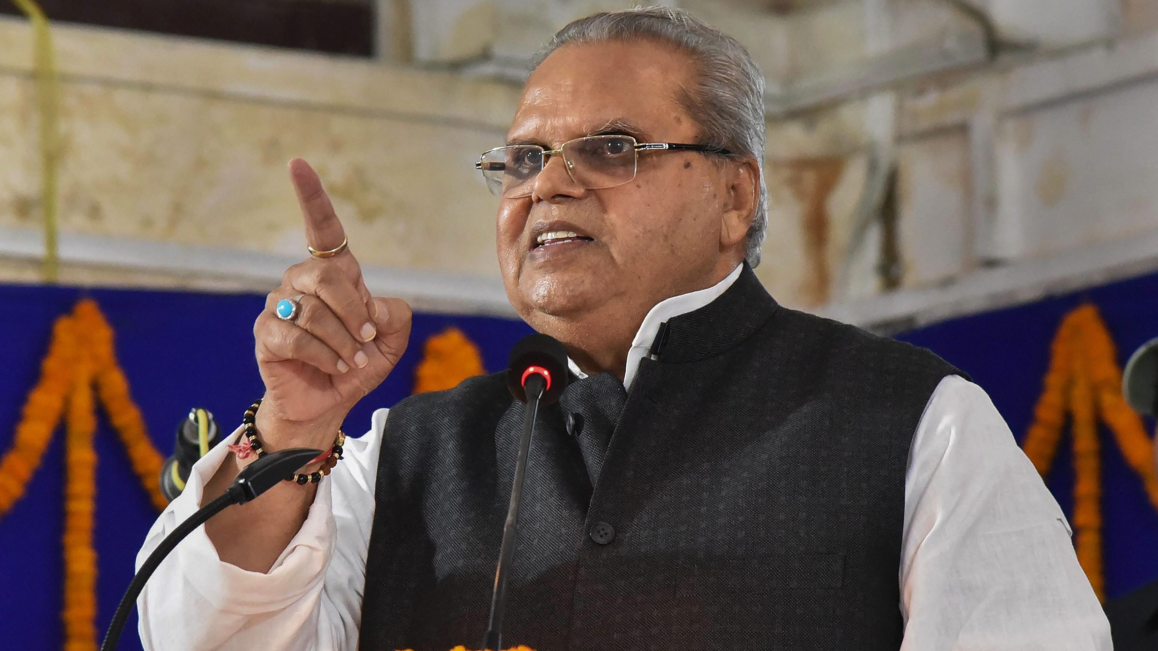 <div class="paragraphs"><p>File photo of&nbsp;Former Jammu and Kashmir governor Satya Pal Malik</p></div>