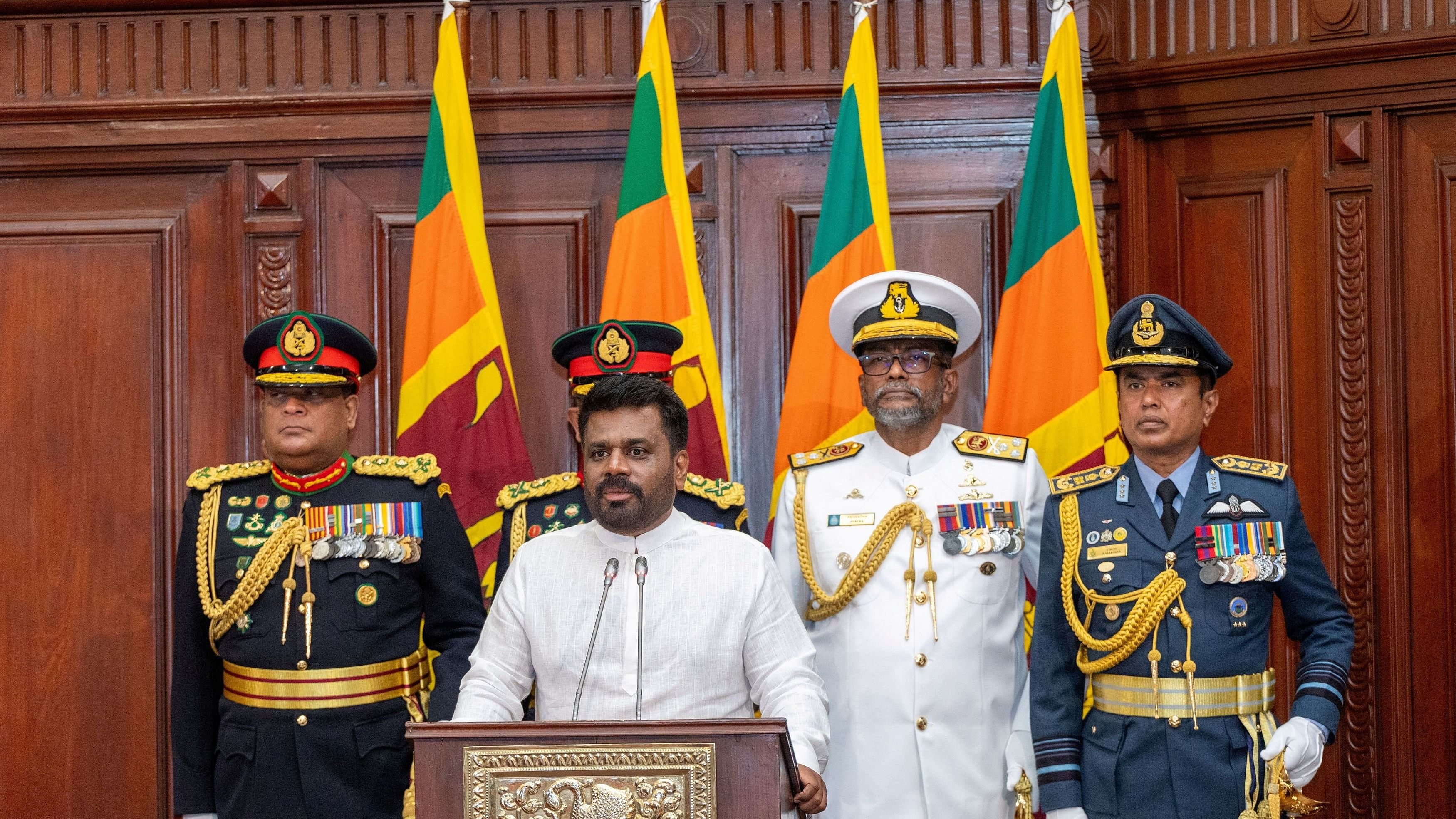 <div class="paragraphs"><p>Sri Lanka's newly elected President Anura Kumara Dissanayake.&nbsp;</p></div>