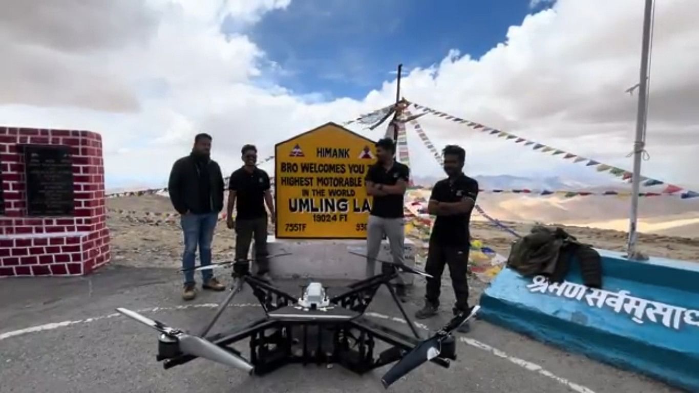 <div class="paragraphs"><p>India’s aerial mobility manufacturing startup firm, BonV Aero, has entered the International Book of Records for setting a new world record in high-altitude Unmanned Aerial Vehicles (UAV) technology. </p></div>