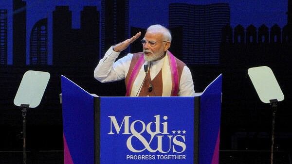 <div class="paragraphs"><p>Prime Minister Narendra Modi attends a gathering of the Indo-American Community of USA (IACU) in New York City, US.</p></div>