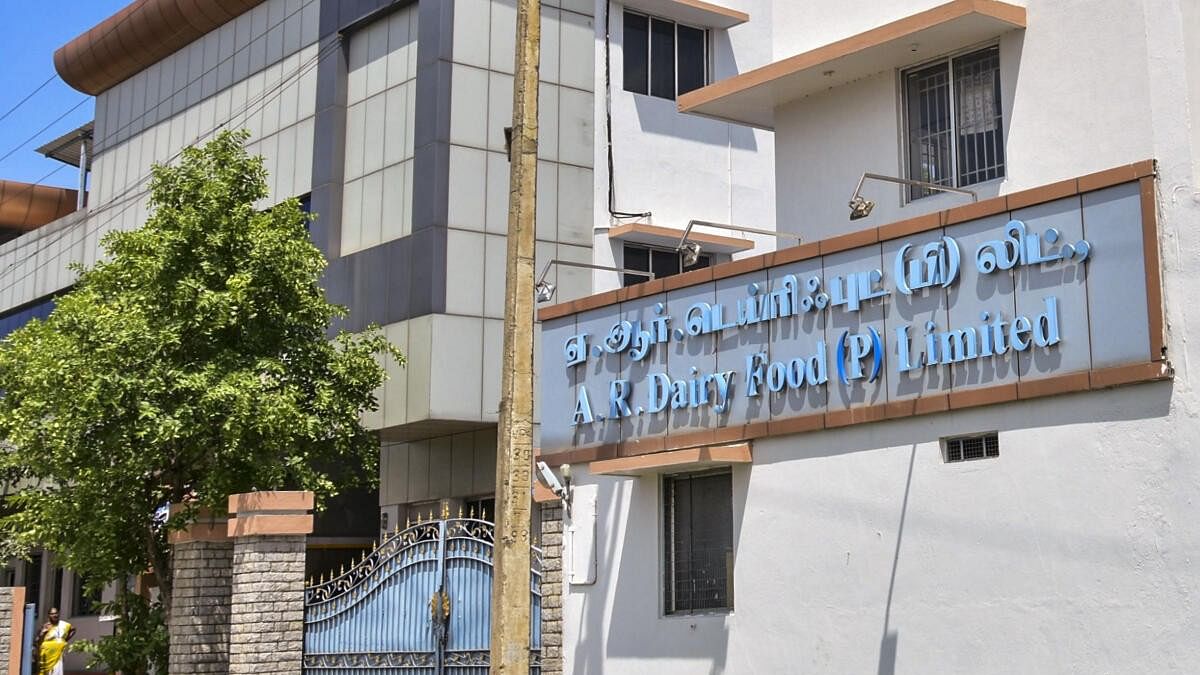 <div class="paragraphs"><p>The office of AR Dairy Food Private Limited, that is currently under scanner for providing low quality ghee which alleegdly had animal fat in it. </p></div>