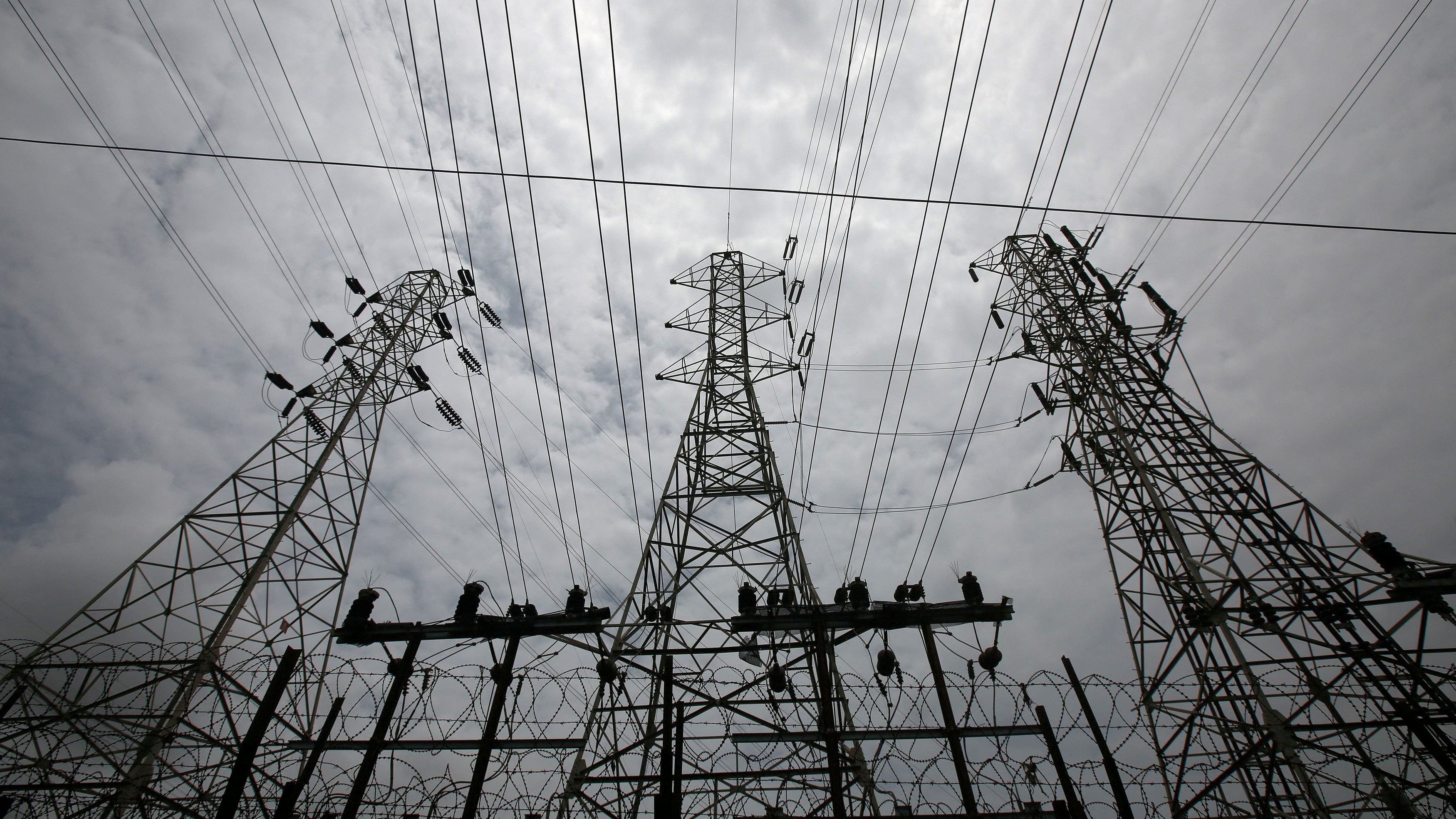 <div class="paragraphs"><p>High-tension power lines are pictured outside a Tata Power sub station in the suburbs of Mumbai.</p></div>