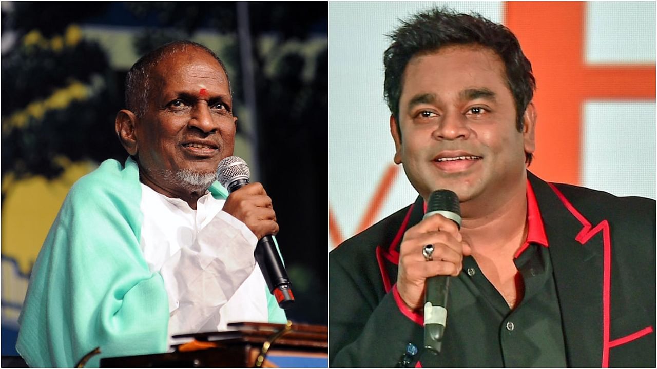 <div class="paragraphs"><p>Music maestros Ilayaraja and&nbsp;A R Rahman</p></div>